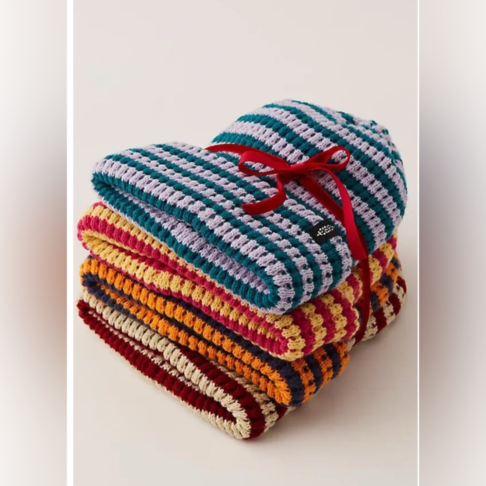 Free people Stripe It Up Cool Down Beanie. NWT. Mint chocolate - Picture 5 of 5